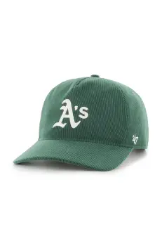 47 brand sapca MLB Athletics culoarea verde, cu imprimeu, B-TCDLC18IWP-DG imagine