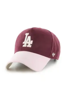 47 brand sapca MLB Los Angeles Dodgers culoarea bordo, B-USMDT12USS-KM imagine