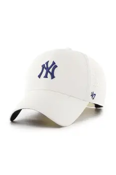 47 brand sapca MLB New York Yankees culoarea alb, cu imprimeu, B-VENTM17YEI-F9 imagine
