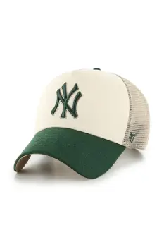 47 brand sapca MLB New York Yankees culoarea bej, B-BPTOM17CNP-NTA imagine