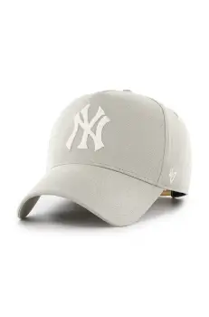 47 brand sapca MLB New York Yankees culoarea bej, uni, B-FNDOF17GWP-F5 imagine