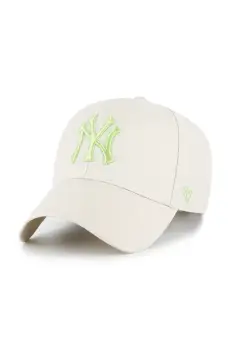 47 brand sapca MLB New York Yankees culoarea bej, uni, B-MVPSP17WBP-BNL imagine