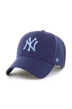 47 brand sapca MLB New York Yankees culoarea bleumarin, cu imprimeu, B-MVPSP17WBP-LNK imagine