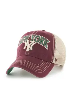 47 brand sapca MLB New York Yankees culoarea bordo, B-TSCLA17LAP-KM imagine