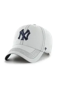 47 brand sapca MLB New York Yankees culoarea gri, cu imprimeu, BCPTN-CONCU17GWS-GY15 imagine