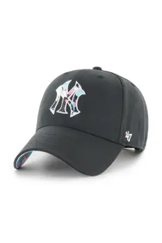 47 brand sapca MLB New York Yankees culoarea negru, cu imprimeu, B-DGTSM17CTP-BK imagine
