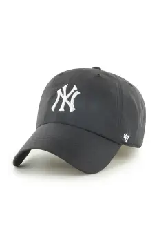 47 brand sapca MLB New York Yankees culoarea negru, uni, B-BRRRC17BBU-BK imagine