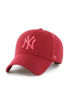 47 brand sapca MLB New York Yankees culoarea portocaliu, uni, B-MVPSP17WBP-RZD imagine