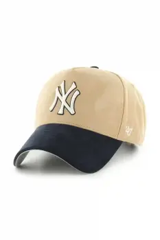 47 brand sapca MLB New York Yankees culoarea verde, B-USMDT17USS-KH imagine