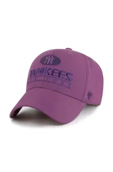 47 brand sapca MLB New York Yankees culoarea violet, cu imprimeu, B-OUTMV17NYU-II imagine
