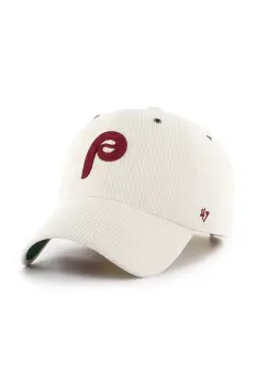 47 brand sapca MLB Philadelphia Phillies culoarea bej, cu imprimeu, B-TCDCU19IWS-SS imagine