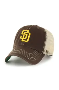 47 brand sapca MLB San Diego Padres culoarea maro, cu imprimeu, B-TRWLR21GWP-BWC imagine