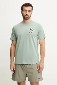 47 brand tricou din bumbac MLB Detroit Tigers culoarea verde, cu imprimeu, BB009TEMECH643630K2 imagine