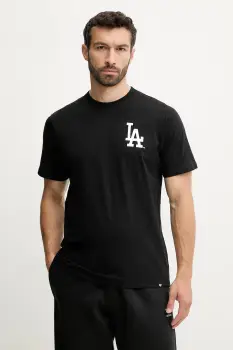 47 brand tricou din bumbac MLB Los Angeles Dodgers culoarea negru, cu imprimeu, BB012TMBECT657654JK imagine