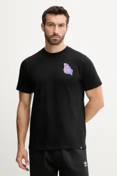 47 brand tricou din bumbac MLB Los Angeles Dodgers culoarea negru, cu imprimeu, BB012TMMADL658108JK imagine