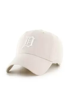 47brand sapca de baseball din bumbac MLB Detroit Tigers culoarea bej, cu imprimeu imagine