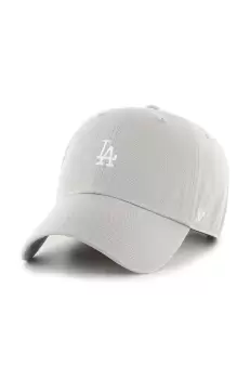 47brand sapca de baseball din bumbac MLB Los Angeles Dodgers culoarea gri, cu imprimeu imagine