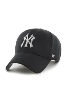 47brand sapca de baseball din bumbac MLB New York Yankees culoarea negru, cu imprimeu imagine