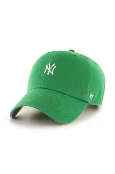 47brand sapca de baseball din bumbac MLB New York Yankees culoarea verde, cu imprimeu imagine