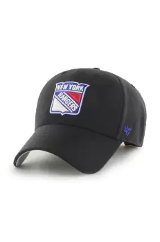 47brand sapca de baseball din bumbac NHL New York Rangers culoarea negru, cu imprimeu imagine