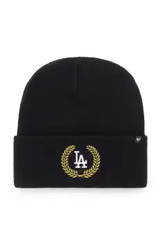 47brand sapca din amestec de lana Mlb Los Angeles Dodgers culoarea negru, imagine