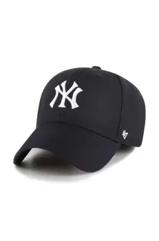 47brand sapca din amestec de lana Mlb New York Yankees culoarea albastru marin, cu imprimeu imagine