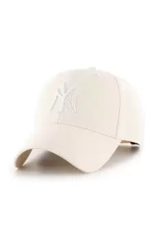 47brand sapca din amestec de lana MLB New York Yankees culoarea bej, cu imprimeu imagine