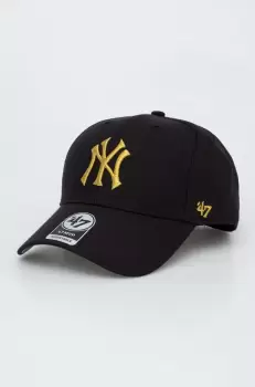 47brand sapca MLB New York Yankees culoarea negru, cu imprimeu imagine