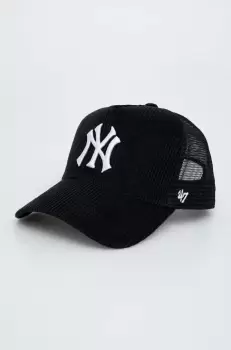 47brand sapca MLB New York Yankees culoarea negru, cu imprimeu imagine