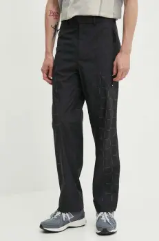 A-COLD-WALL* pantaloni Grisdale Storm Pant barbati, culoarea negru, drept, ACWMB176 imagine