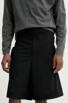 A-COLD-WALL* pantaloni scurti barbati, culoarea negru, ACWMB314 imagine