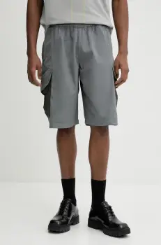 A-COLD-WALL* pantaloni scurti din bumbac barbati, culoarea gri, ACWMB320 imagine