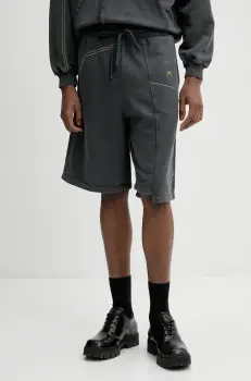 A-COLD-WALL* pantaloni scurti din bumbac barbati, culoarea gri, ACWMB327 imagine