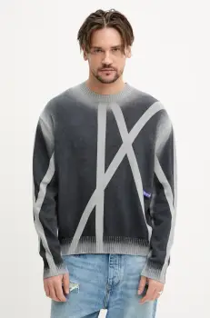 A-COLD-WALL* pulover de bumbac barbati, culoarea gri, light, ACWMK196 imagine