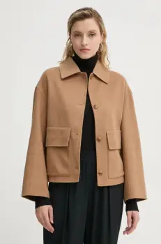 A.L.C. geaca de lana Winston culoarea maro, de tranzitie, 1JAKT00919 imagine