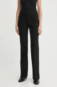 A.L.C. pantaloni Brooks femei, culoarea negru, evazati, high waist, 2PANT01053 imagine