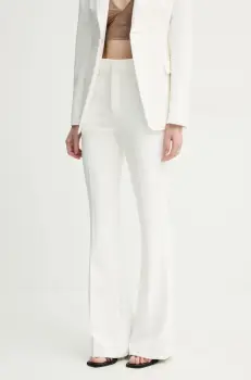 A.L.C. pantaloni femei, culoarea bej, evazati, high waist, 2PANT00982 imagine