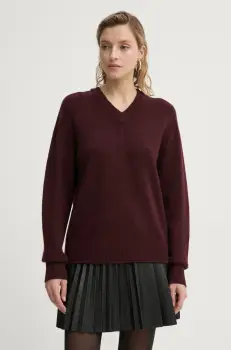 A.L.C. pulover de casmir Calven culoarea bordo, 7SWPO01027 imagine