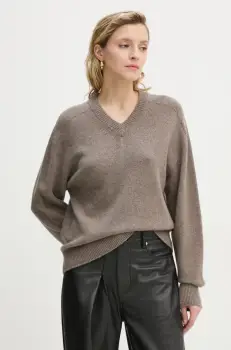 A.L.C. pulover de casmir Calven culoarea maro, 7SWPO01027 imagine