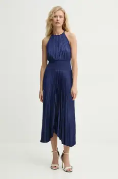 A.L.C. rochie Renzo II culoarea albastru marin, midi, evazati, 6CDRS01606 imagine