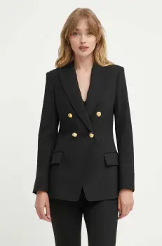 A.L.C. sacou Sedgwick II culoarea negru, cu doua randuri de nasturi, neted, 1CJAK00451 imagine