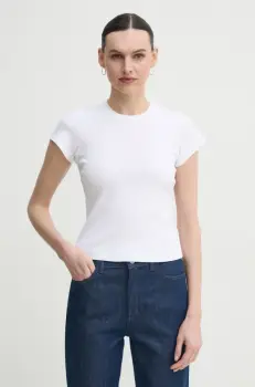 A.L.C. tricou din bumbac Avery femei, culoarea alb, 8KTOP00851 imagine