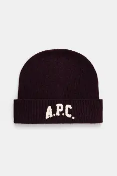 A.P.C. caciula de lana bonnet axel culoarea violet, WVBDK.M25111 imagine