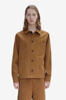 A.P.C. geaca barbati, culoarea maro, de tranzitie COGBJ.H02800-CARAMEL imagine