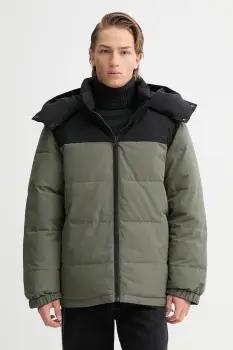 A.P.C. geaca cu doua fete Doudoune Sam culoarea verde, de iarna, PSALJ.H30208 imagine