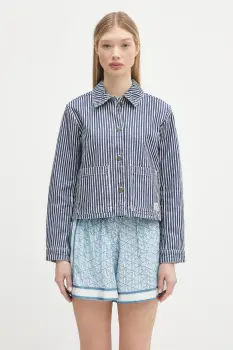 A.P.C. geaca jeans Veste Frida culoarea bleumain, de tranzitie, COHHG.F32006 imagine