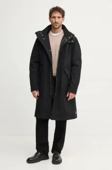 A.P.C. geaca parka antonin barbati, culoarea negru, de tranzitie, COHCJ.M30202 imagine