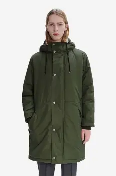A.P.C. geaca Parka Hector barbati, culoarea verde, de tranzitie COEZV.H30179-MILITARYKH imagine