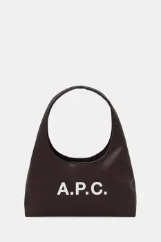 A.P.C. geanta baby ninon shoulder culoarea maro, PUAAT.F67027 imagine
