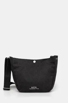 A.P.C. geanta besace journal small culoarea negru, PSAJZ.M67010 imagine